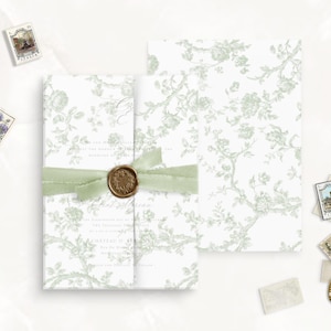 Papier vélin toile sauge prédécoupé, faire-part de mariage en vélin, superposition de mariage, mariage en papier vélin, papier vélin, vélin floral, vélin personnalisé