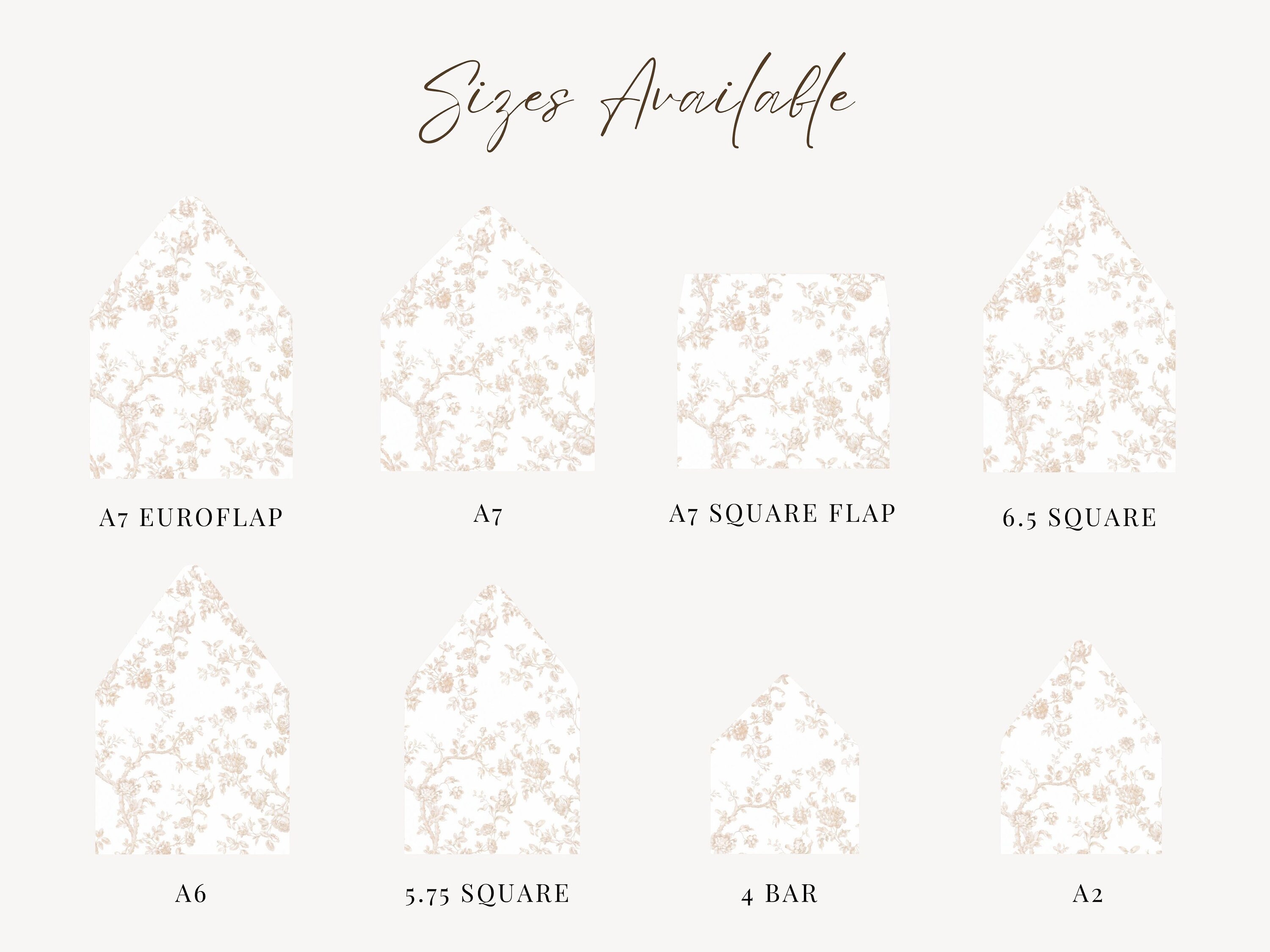 Printable Vellum Wrap and Envelope Liner for Wedding Invitation Card ...