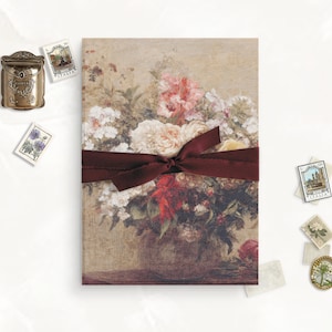 Vaso de flores sobreposição de velino para impressão para cartão de convite de casamento, velino de belas artes, papelaria vintage francesa para casamento, jaqueta de velino