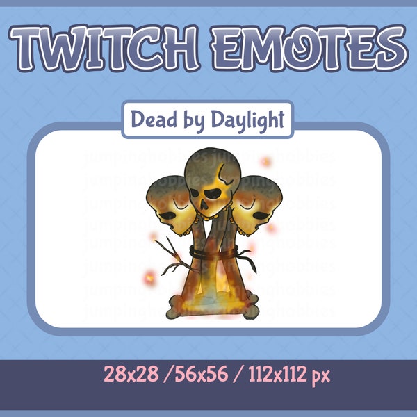 DBD Killer Hex Totem | Twitch or Discord Emote | Cute Killer Hex Totem Red