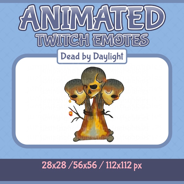 Animated DBD Killer Hex Totem Emote | Twitch or Discord | Animated Red Totem Emote for Chat