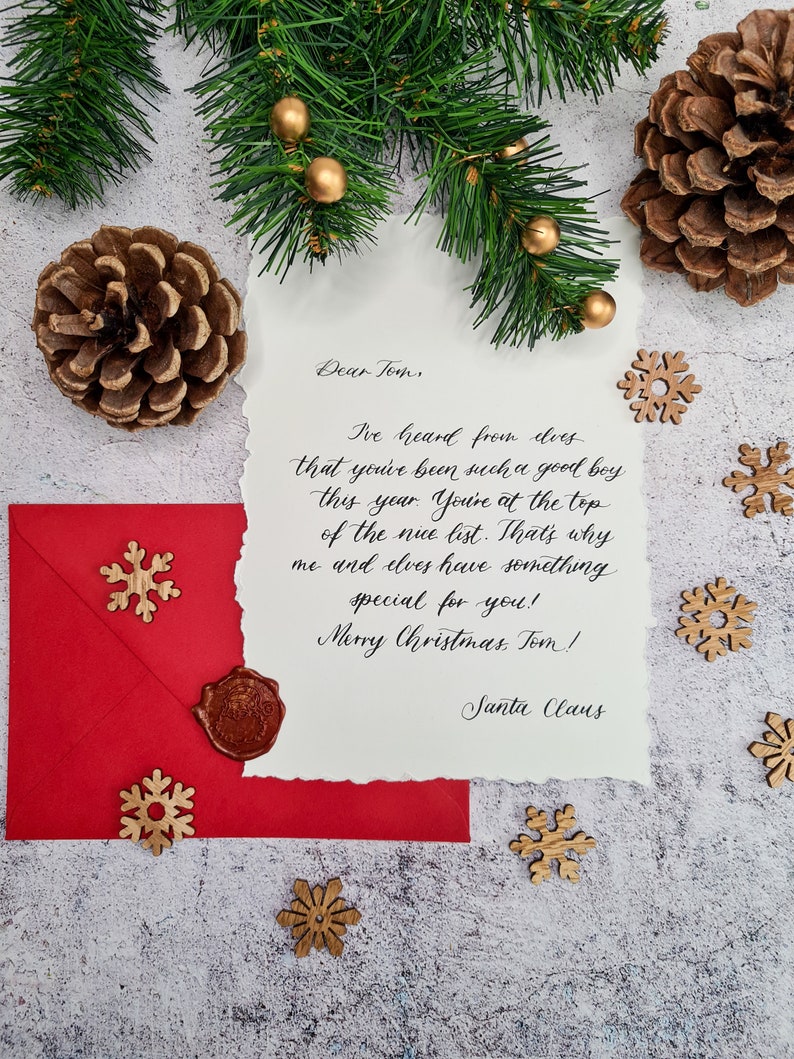 Personalised Handwritten Letter From Santa Claus Custom - Etsy