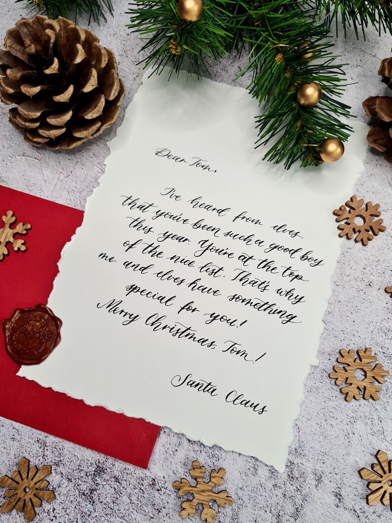 Personalised Handwritten Letter From Santa Claus Custom - Etsy