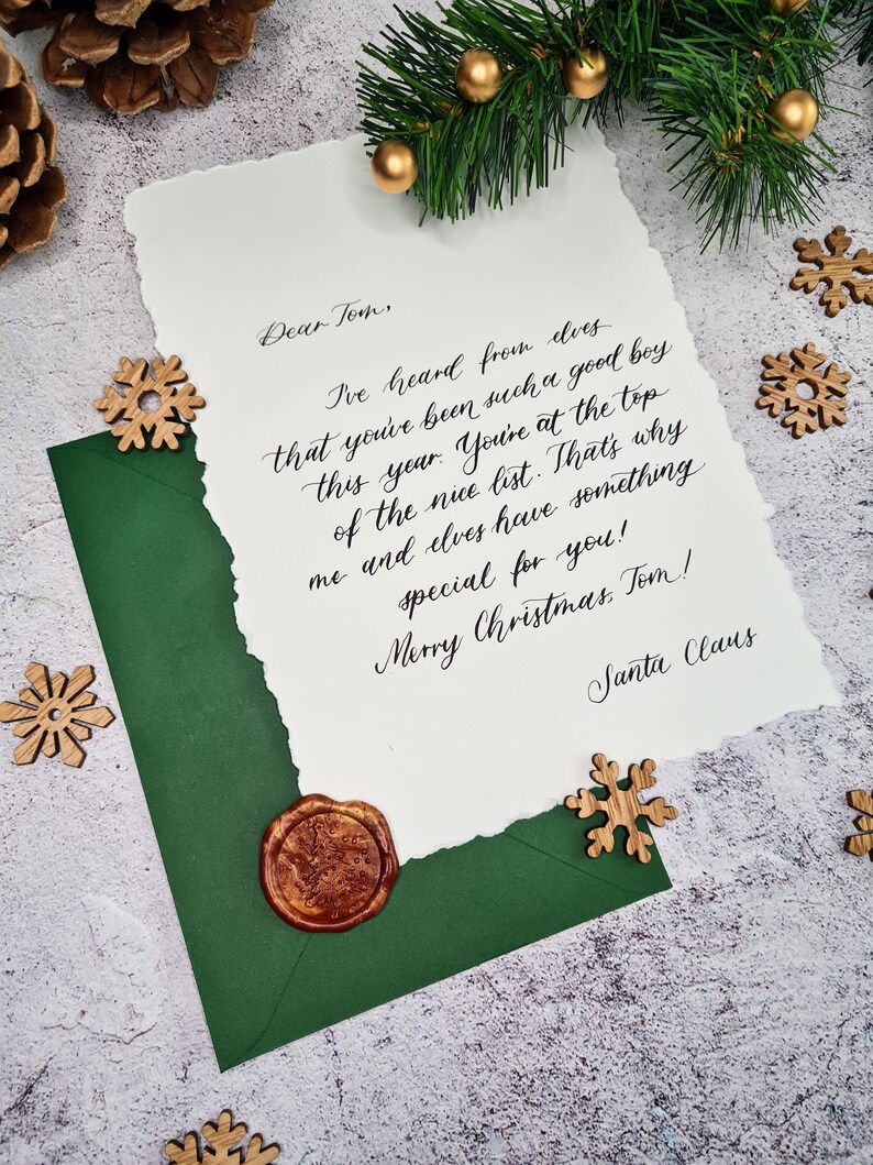 Personalised Handwritten Letter From Santa Claus Custom - Etsy