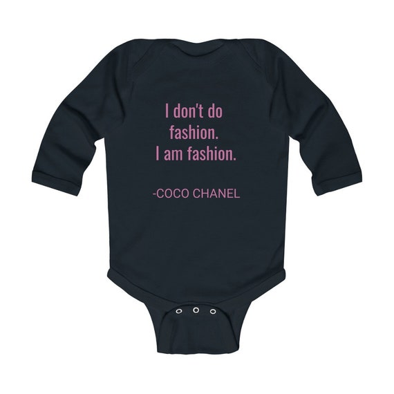 CHANEL QUOTE Baby Onesie - Etsy CHANEL QUOTE Baby Onesie - Etsy