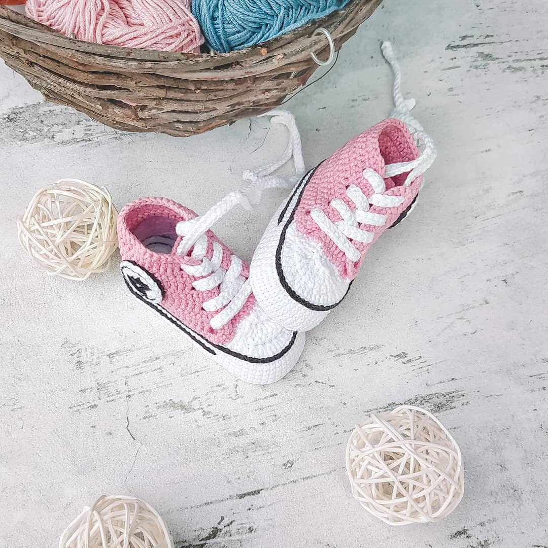 crochet tennis shoes pattern