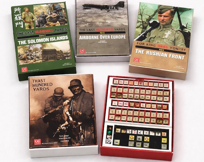 Featured listing image: The Last Hundred Yards Organizer Bundle | Volumes 1–5 Complete Series | 3D Printed Game Insert Set