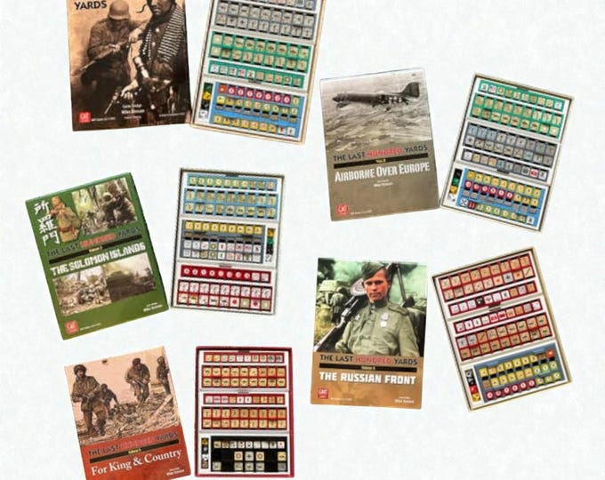 Featured listing image: Last Hundred Yards Organizer Bundle Vol 1–5 | GMT Games | In-Box Storage | Game Colours