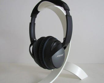 3D Printed Headphone Stand – Customizable Name Option | Modern Headset Holder | Gamer Desk Setup | Multiple Colors Available