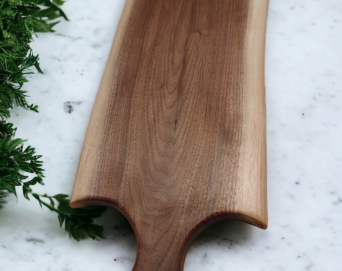 20" x 9" Black Walnut Charcuterie Board