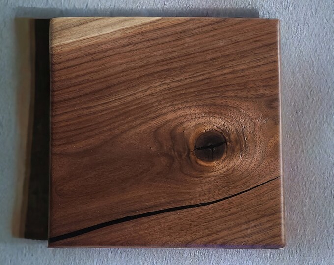 Handcrafted 6" x 6" Black Walnut Hot Plate - Functional Elegance