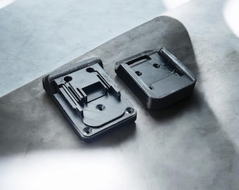 3D Printed Battery & Tool Wall Mount – Makita, Milwaukee, DeWalt – Durable PETG with Locking Feature