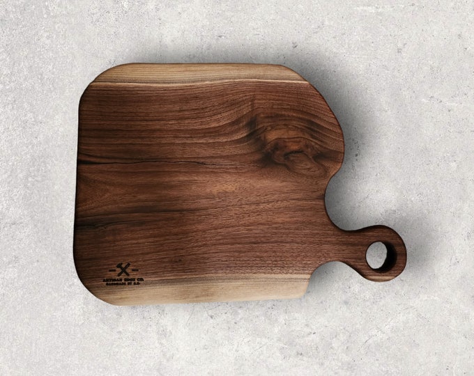 Premium Black Walnut Charcuterie Board – Elegant Cutting Board for Kitchen Use