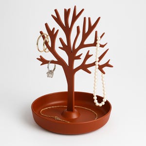Modern 3D Printed Jewelry Tree – Earring & Necklace Holder – Stylish Display Stand
