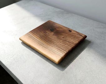 Black Walnut Trivet, 6 Inch Square Solid Wood Hot Pad, Single or Set