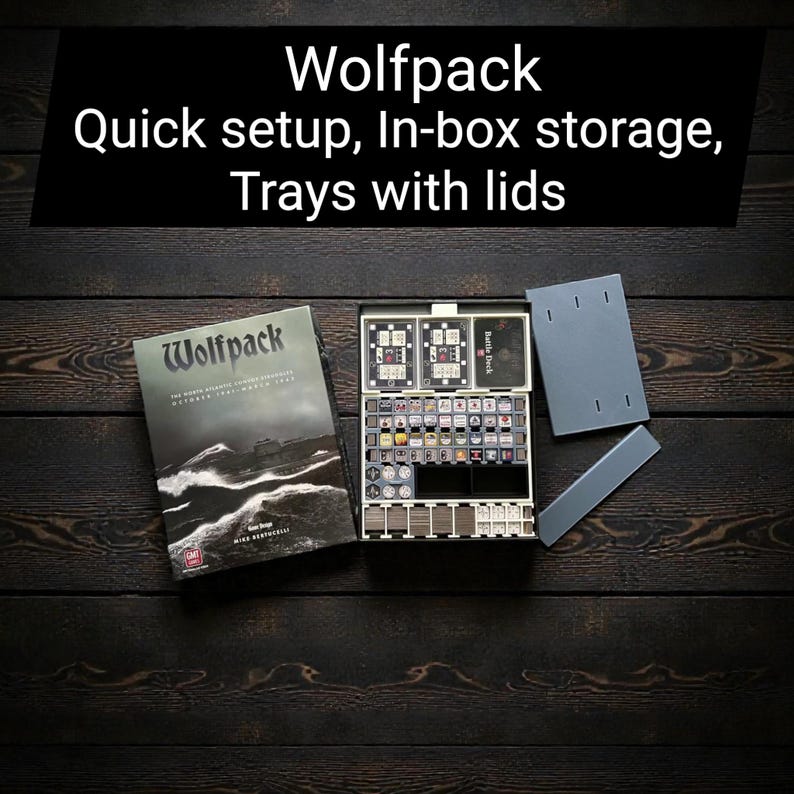 Wolfpack Organizer | 3D Printed GMT Game Insert & In-box Storage - Etsy