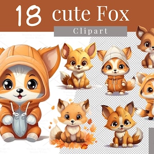 18 かわいいキツネ PNG、かわいいキツネシャツデザイン、水彩クリップアートかわいいキツネ、昇華デザイン、昇華キツネ、昇華ステッカー | 732