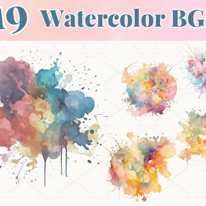 19 levendige aquarelspetters en -afbeeldingen, png, png, aquarel spatten splash achtergrond | 652