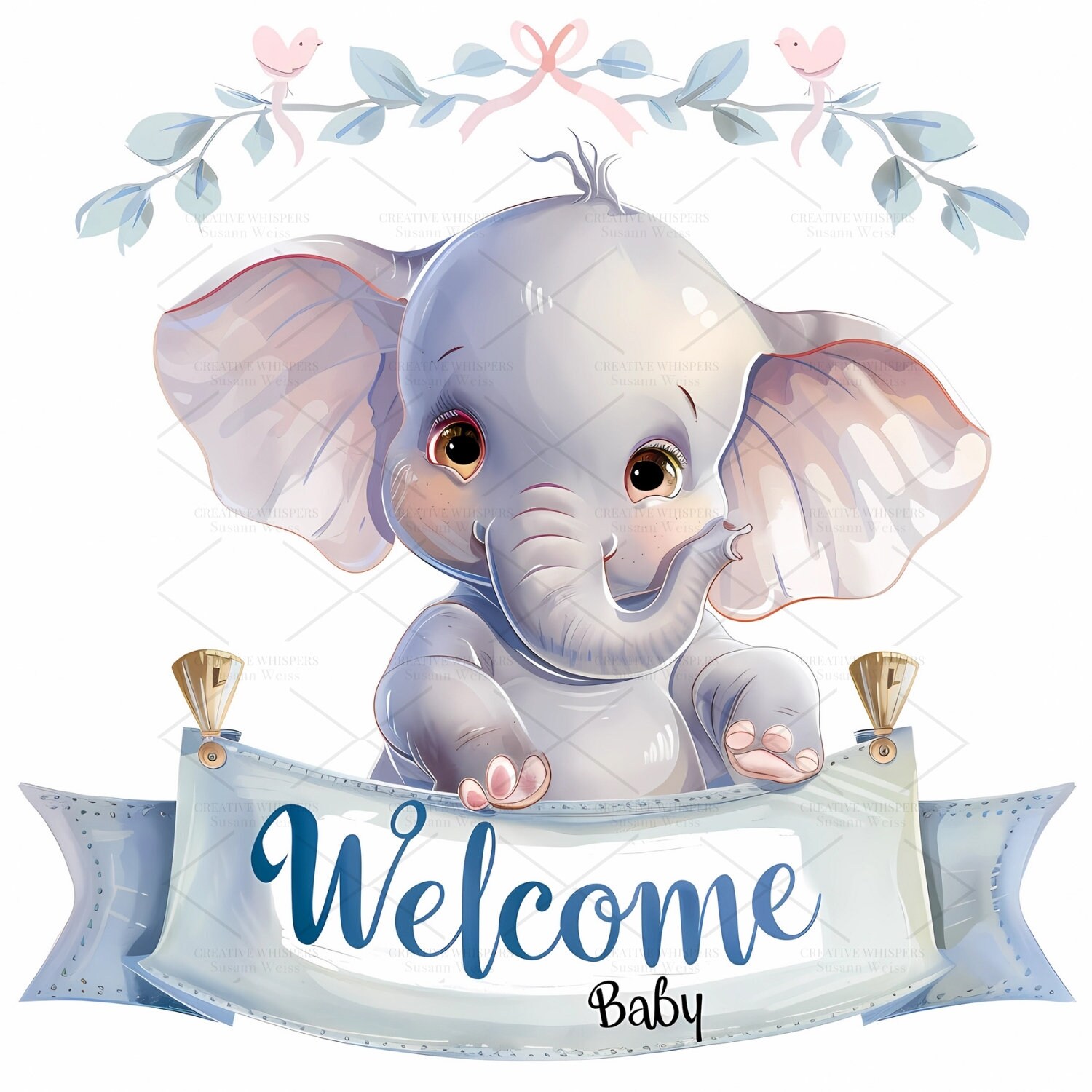 Welcome Baby, New Baby Born, Clipart Bundle 10 High Quality Images ...