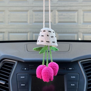 Upside Down Tulips Car Mirror/Tote Charm