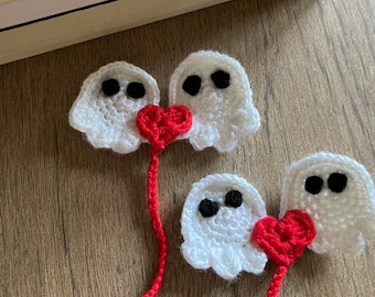 Two Ghosts Crochet Bookmark