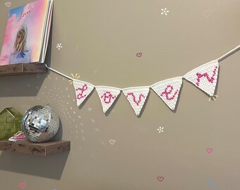 Lover Inspired Crochet Banner