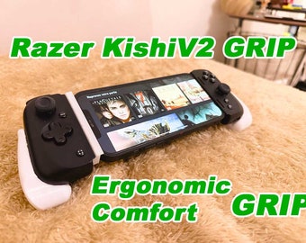 3D Ergonomic Grip for Razer Kishi V2 / V2 Pro / Edge Controller – Lightweight, Comfortable, and Durable for Long Gaming Sessions