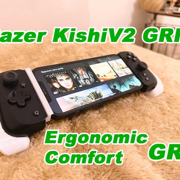 Ergonomic Grip for Razer Kishi V2/V2 Pro/Edge Controller - Comfort, Durability and Lightness