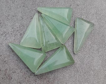 Aventurine Triangle Cabochon: Natural Gemstone for Jewelry Making