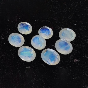 Top Quality Natural Rainbow Moonstone Oval Shape Faceted Cut Calibrated Wholesale Gemstones, All Sizes Available