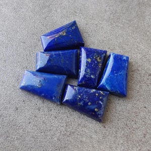 Natural Lapis Lazuli Coffin Shape Gemstones Flat Back Calibrated Teardrop Shape AAA+ Quality Wholesale Cabochon All Sizes Available