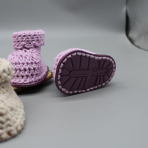 DIGITAL Files. Shoe Soles for Crocheting. Shoe Soles. Waldorf doll foot length 6.5cm.,7.0 cm, 7.5 cm, 8.0 cm image 5