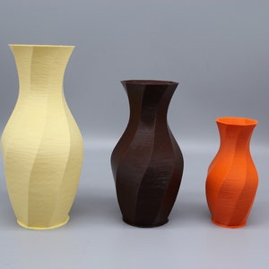 Hexagonal Vase.3D printed vases. PLA Eco material. Vases for Flowers. 4.7inch, 6.3inch, 7.9inch. image 2