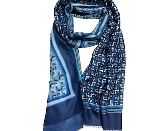 Lightweight Cotton Scarf for Women |  Soft Wrap | Travel Shawl | Boho Style Eco-Friendly Accessory