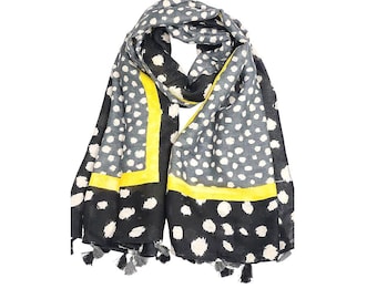 Frauen Baumwollschal | Atmungsaktiver leichter Wrap | Handgefertigter Boho Schal | Natürliche Baumwolle Geschenk für sie