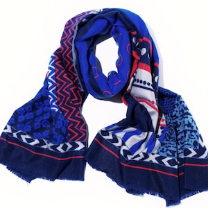 Printed Viscose Scarf: Lightweight Colorful Wrap