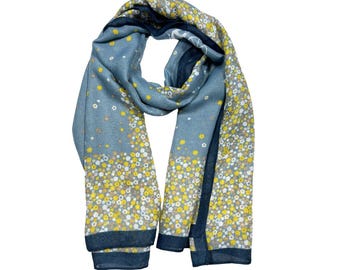 Cotton Scarf for Women – Soft Lightweight Scarf – Breathable Summer & Spring Wrap – Fashion Accessory – Gift for Her