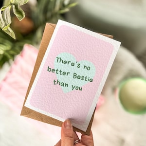 Bestie Card for Best Friend, Birthday Card, Just Because, For Her