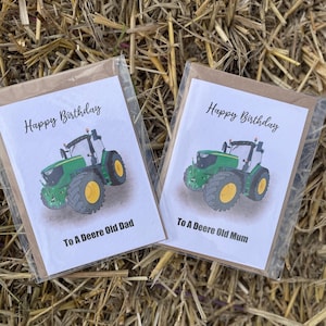 anniversaire de papa de Zazzle.be Liste d'envies Vous avez des idées ? John Deere | Joyeux anniversaire | Carte de jeu de mots |