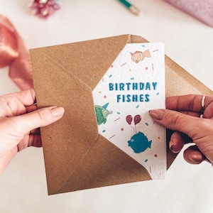 poisson d'anniversaire | Cartes de jeu de mots drôles et mignonnes | Souhaits d'anniversaire | Joyeux anniversaire | Partie de pêche