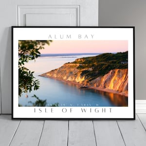 Isle of Wight Alaun Bay | Landschaftsfotografie | IOW | Fotodruck | Reise Wand Kunst | Küstenstrand Foto