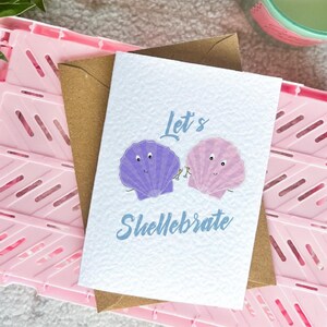 carte d'anniversaire coquillage | Célébration | Joyeux anniversaire | Souhaits d'anniversaire | Pour le meilleur ami | Amoureux de la plage