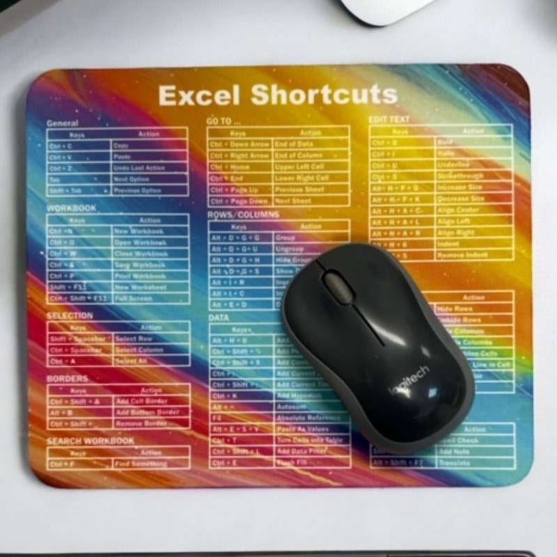 Excel Cheat Sheet Desk Mat - Etsy