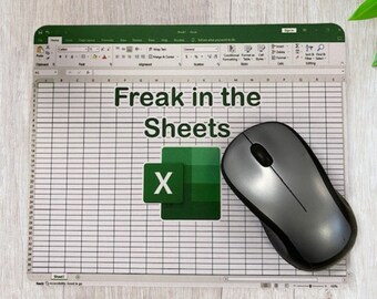 Freak In the Sheets Mouse Pad/ Desk Accessories, Desk accessories, Office Desk Accessories, Accountant,Gift Coworker