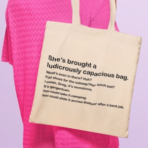 Cousin Greg and Tom 'ludicrously capacious bag' speech tote | Succession | Tote Bag |  , 15 x 15inch,best friend gift