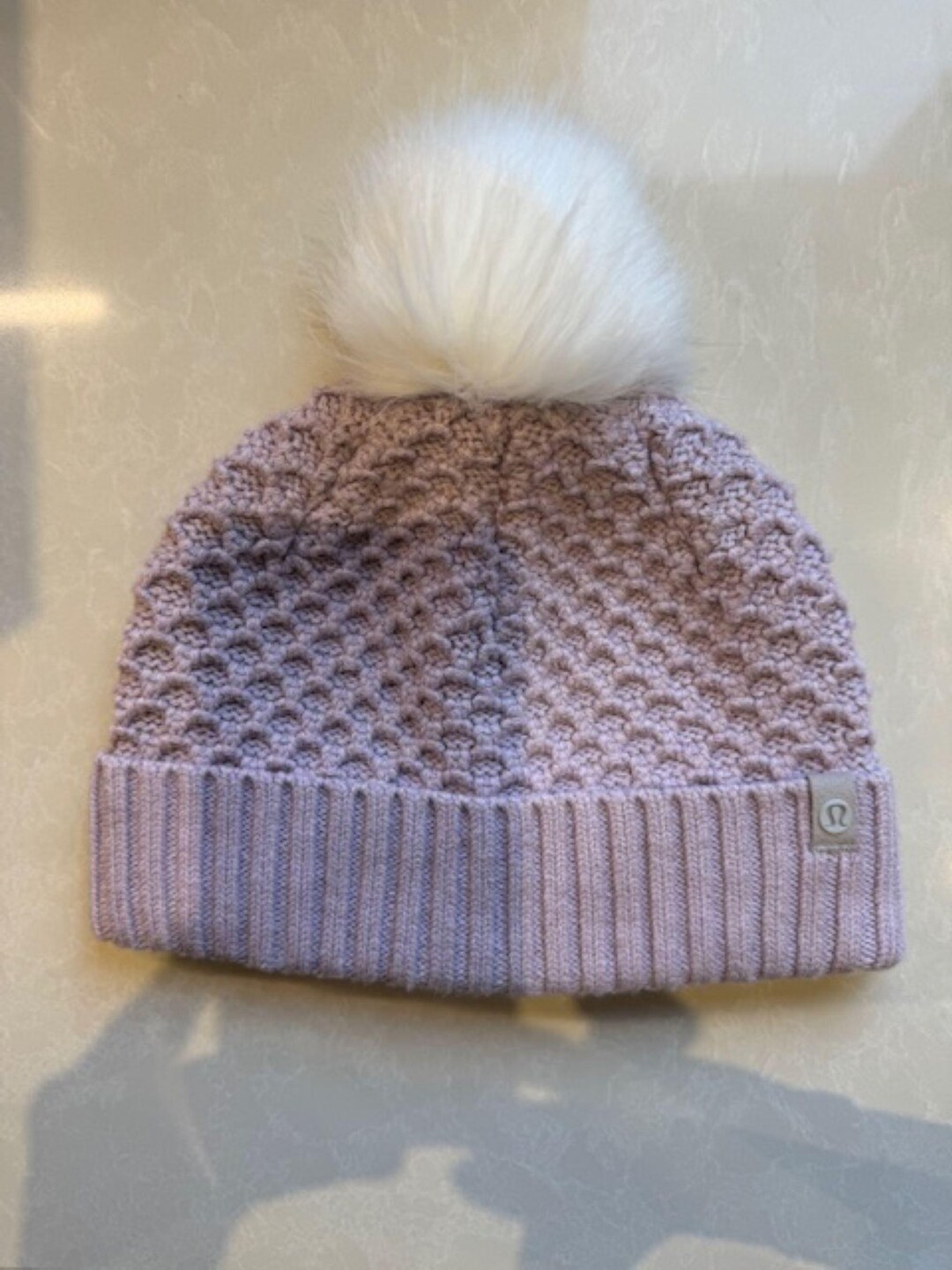 lululemon - lululemon ルルレモン SHERPA WEAVE POM BEANIE Lululemon Sherpa Weave Pom Beanie - Porcelain Pink - lulu