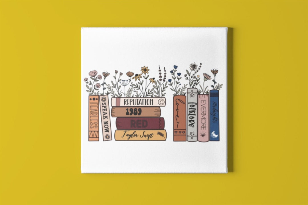 Albums as Books Wall Art Print 10x 10 Inches Gift for Friend Etsy