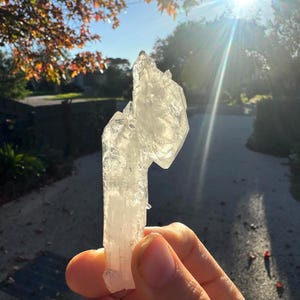 Faden Quartz Crystal | Hand Sourced | High Quality | Twin Flame Stone | Protection Crystal | Manifestation Stone | Gift | Double Terminated