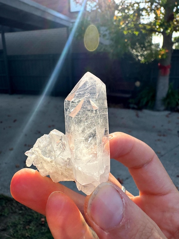 Lemurian Quartz Cluster | Etched Family Crystal | Hand Sourced Manifestation Stone | High Grade Water Codes Phantom | Healing Energy Crystal