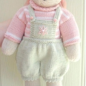 Hand Knitted Cream Bear